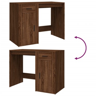 vidaXL Γραφείο Καφέ Δρυς 100x49x75cm από Επεξεργασμένο Ξύλο 1 τεμ.
