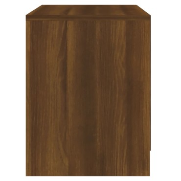 vidaXL Κομοδίνο Καφέ Δρυς 45x34,5x44,5cm από Μοριοσανίδα 1 τεμ.