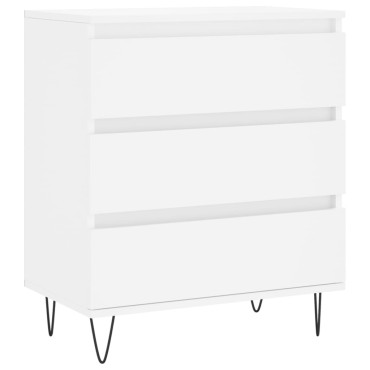 vidaXL Συρταριέρα Λευκή 60x35x70cm από Επεξεργασμένο Ξύλο 1 τεμ.