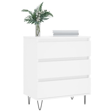 vidaXL Συρταριέρα Λευκή 60x35x70cm από Επεξεργασμένο Ξύλο 1 τεμ.