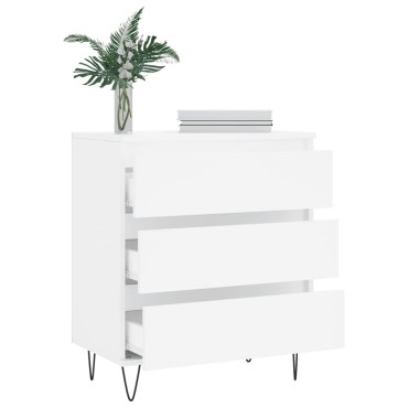 vidaXL Συρταριέρα Λευκή 60x35x70cm από Επεξεργασμένο Ξύλο 1 τεμ.
