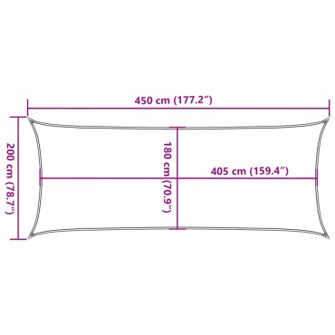 vidaXL Πανί Σκίασης Μπλε 2 x 4,5 μ. 160 γρ./μ² από HDPE
