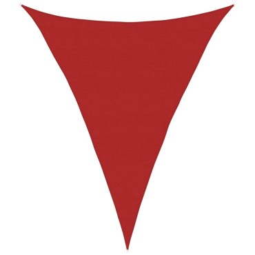 vidaXL Πανί Σκίασης Κόκκινο 5 x 6 x 6 μ. από HDPE 160 γρ./μ²