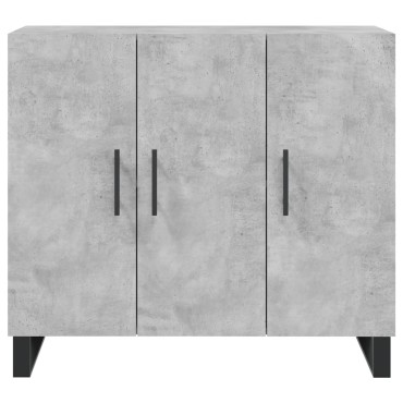 vidaXL Ντουλάπι Γκρι Σκυροδέματος 90x34x80cm Επεξεργασμένο Ξύλο 1 τεμ.