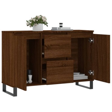 vidaXL Μπουφές Καφέ Δρυς 104x35x70cm από Επεξεργασμένο Ξύλο 1 τεμ.