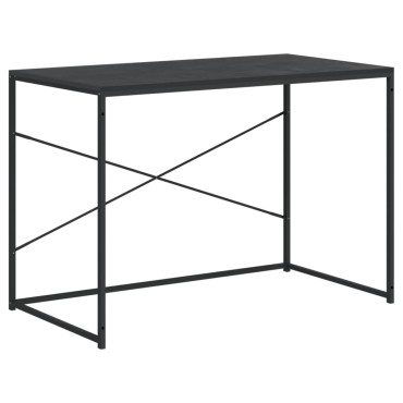 vidaXL Γραφείο Υπολογιστή Μαύρο 110x60x70cm Επεξεργασμένο Ξύλο 1 τεμ.