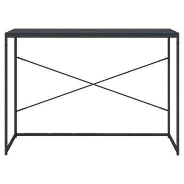 vidaXL Γραφείο Υπολογιστή Μαύρο 110x60x70cm Επεξεργασμένο Ξύλο 1 τεμ.