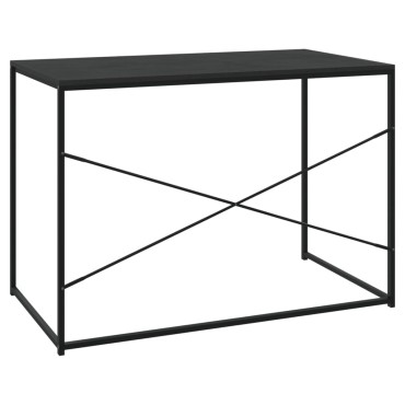 vidaXL Γραφείο Υπολογιστή Μαύρο 110x60x70cm Επεξεργασμένο Ξύλο 1 τεμ.