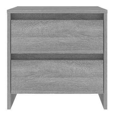 vidaXL Κομοδίνο Γκρι Sonoma 45x34,5x44,5cm από Μοριοσανίδα 1 τεμ.