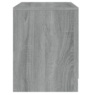 vidaXL Κομοδίνο Γκρι Sonoma 45x34,5x44,5cm από Μοριοσανίδα 1 τεμ.