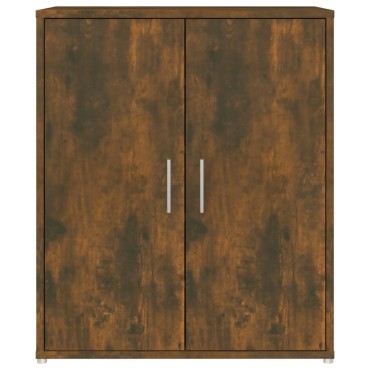 vidaXL Παπουτσοθήκη Καπνιστή Δρυς 60x35x70cm από Επεξεργασμένο Ξύλο