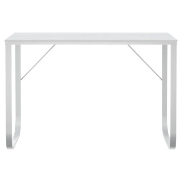 vidaXL Γραφείο Υπολογιστή Λευκό 110x60x73cm από Μοριοσανίδα 1 τεμ.