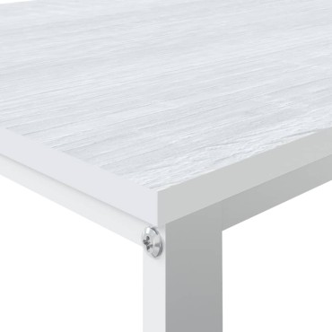 vidaXL Γραφείο Υπολογιστή Λευκό 110x60x73cm από Μοριοσανίδα 1 τεμ.