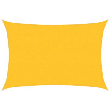 vidaXL Πανί Σκίασης Κίτρινο 2,5 x 4 μ. 160 γρ./μ² από HDPE