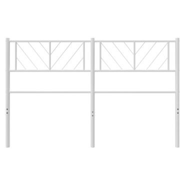 vidaXL Κεφαλάρι Λευκό Μεταλλικό 146x3x90cm 1 τεμ.