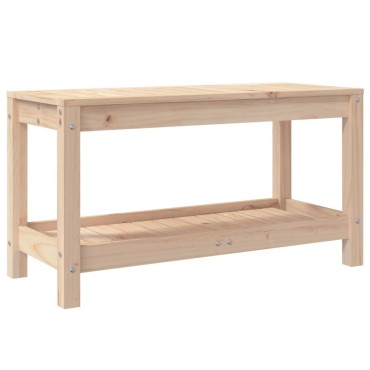 vidaXL Παγκάκι Κήπου 82,5x35x45cm από Μασίφ Ξύλο Πεύκου 1 τεμ.
