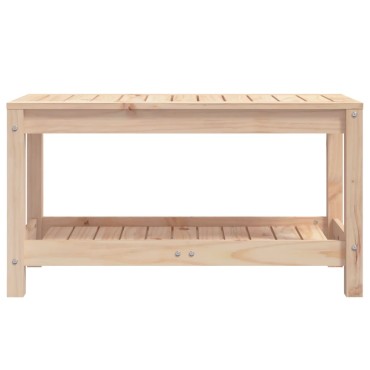 vidaXL Παγκάκι Κήπου 82,5x35x45cm από Μασίφ Ξύλο Πεύκου 1 τεμ.