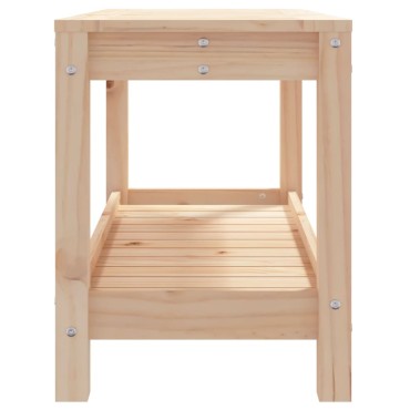 vidaXL Παγκάκι Κήπου 82,5x35x45cm από Μασίφ Ξύλο Πεύκου 1 τεμ.
