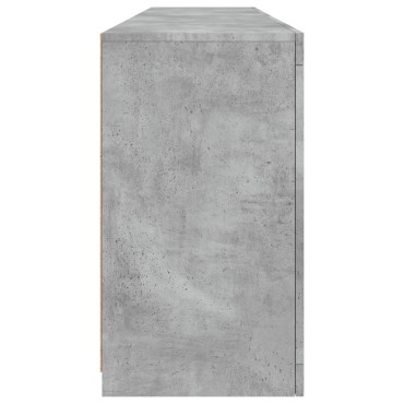 vidaXL Μπουφές με LED Γκρι Σκυροδέματος 164x37x67cm 1 τεμ.