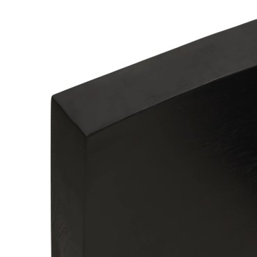 vidaXL Πάγκος Μπάνιου Σκούρο Καφέ 40x30x(2-6) εκ. Επεξεργ. Μασίφ Ξύλο