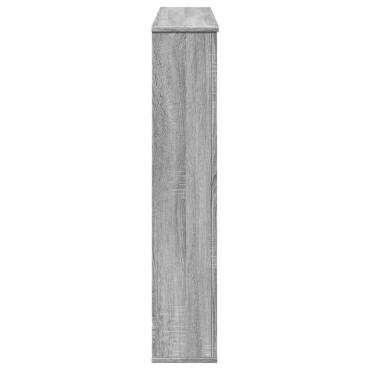 vidaXL Πλαίσιο Τζακιού Γκρι Sonoma 100x20x100 εκ. από Επεξ. Ξύλο