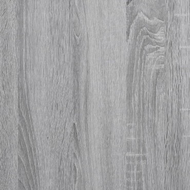 vidaXL Πλαίσιο Τζακιού Γκρι Sonoma 100x20x100 εκ. από Επεξ. Ξύλο