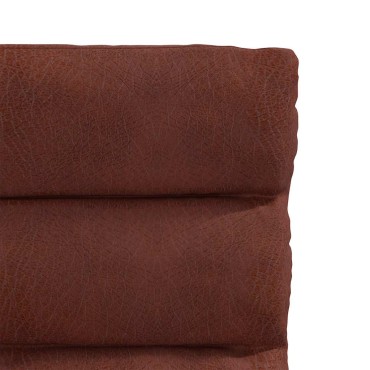 vidaXL Καρέκλα τραπεζαρίας Shiny Brown Faux Leather 44x50x(74-84) cm 1 τεμ.