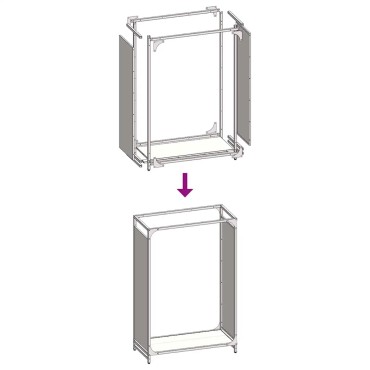 vidaXL Ράφι για καυσόξυλα Μαύρο 60x28x90 cm Ατσάλι ψυχρής έλασης