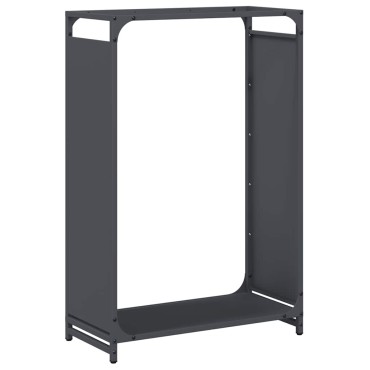 vidaXL Ράφι για καυσόξυλα Ανθρακί 60x28x90 cm Ατσάλι ψυχρής έλασης