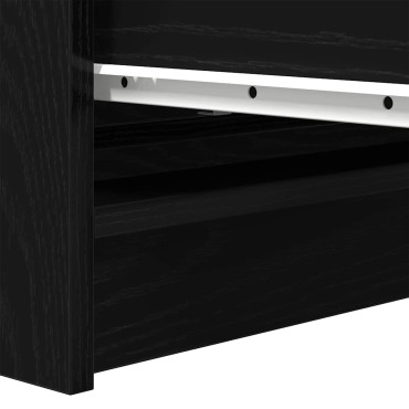 vidaXL Ντουλάπι Μαύρη βελανιδιά 80x35x76cm Επεξεργασμένο Ξύλο 1 τεμ.
