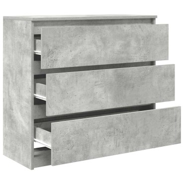 vidaXL Ντουλάπι Γκρι Σκυροδέματος 80x35x76cm Επεξεργασμένο Ξύλο 1 τεμ.