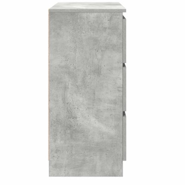 vidaXL Ντουλάπι Γκρι Σκυροδέματος 80x35x76cm Επεξεργασμένο Ξύλο 1 τεμ.