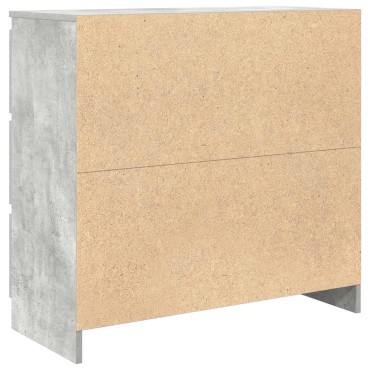 vidaXL Ντουλάπι Γκρι Σκυροδέματος 80x35x76cm Επεξεργασμένο Ξύλο 1 τεμ.