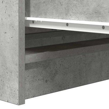 vidaXL Ντουλάπι Γκρι Σκυροδέματος 80x35x76cm Επεξεργασμένο Ξύλο 1 τεμ.