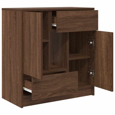 vidaXL Συρταριέρα με Συρτάρια και Πόρτες 70,5x34x74,5 εκ 1 τεμ.