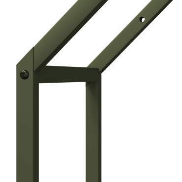 vidaXL Ράφι για καυσόξυλα 40x25x90 εκ. Ατσάλι ψυχρής έλασης