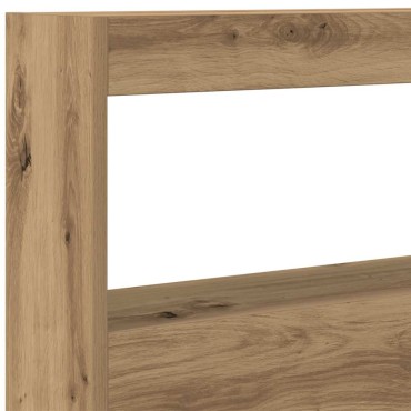 vidaXL Κεφαλάρι με Αποθηκευτικό Χώρο & LED Artisan Δρυς 100x17x102cm 1 τεμ.