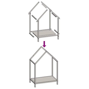 vidaXL Ράφι για καυσόξυλα Ανθρακί 40x25x60 εκ. Ατσάλι ψυχρής έλασης