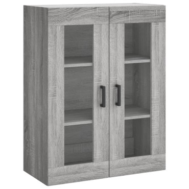 vidaXL Ντουλάπι Γκρι Sonoma 69,5x34x180cm Επεξεργασμένο Ξύλο 1 τεμ.