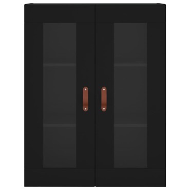 vidaXL Ντουλάπι Μαύρο 69,5x34x180cm από Επεξεργασμένο Ξύλο 1 τεμ.