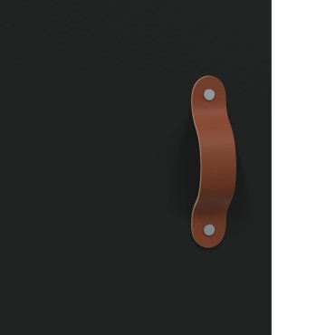 vidaXL Ντουλάπι Μαύρο 69,5x34x180cm από Επεξεργασμένο Ξύλο 1 τεμ.