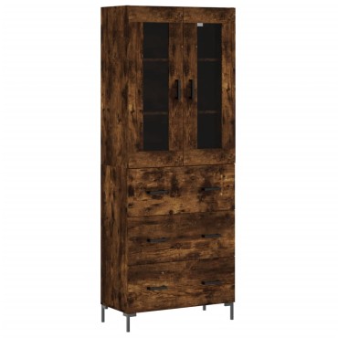 vidaXL Ντουλάπι Καπνιστή Δρυς 69,5x34x180cm από Επεξεργασμένο Ξύλο 1 τεμ.