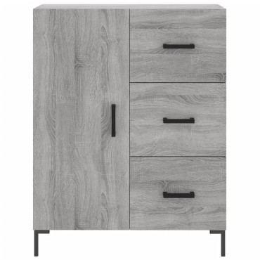 vidaXL Ντουλάπι Γκρι Sonoma 69,5x34x180cm Επεξεργασμένο Ξύλο 1 τεμ.
