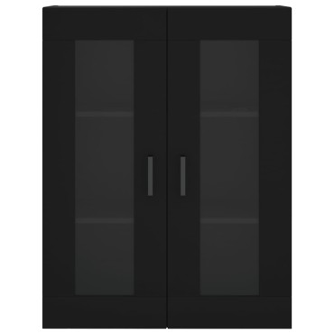 vidaXL Ντουλάπι Μαύρο 69,5x34x180cm από Επεξεργασμένο Ξύλο 1 τεμ.