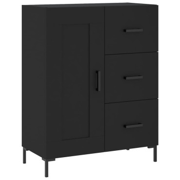 vidaXL Ντουλάπι Μαύρο 69,5x34x180cm από Επεξεργασμένο Ξύλο 1 τεμ.