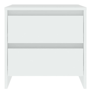 vidaXL Κομοδίνο Λευκό 45x34,5x44,5cm από Μοριοσανίδα 1 τεμ.