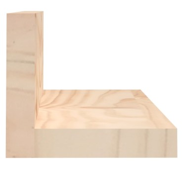 vidaXL Ράφια Τοίχου 2 τεμ. 80x11x9cm από Μασίφ Ξύλο Πεύκου