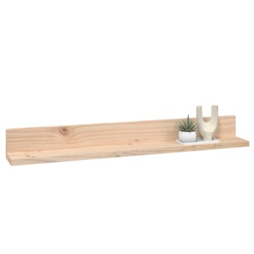 vidaXL Ράφια Τοίχου 2 τεμ. 80x11x9cm από Μασίφ Ξύλο Πεύκου