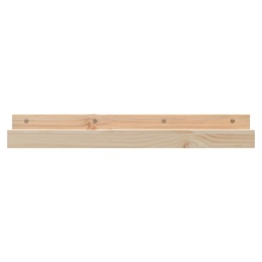 vidaXL Ράφια Τοίχου 2 τεμ. 80x12x9cm από Μασίφ Ξύλο Πεύκου