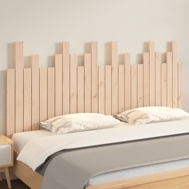 vidaXL Κεφαλάρι Επιτοίχιο 166x3x80cm από Μασίφ Ξύλο Πεύκου 1 τεμ.